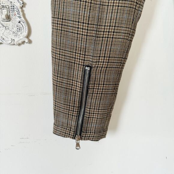 3.1 Phillip Lim Glen Plaid Wool Zipper Ankle Trousers Pants 2 - Picture 5 of 8